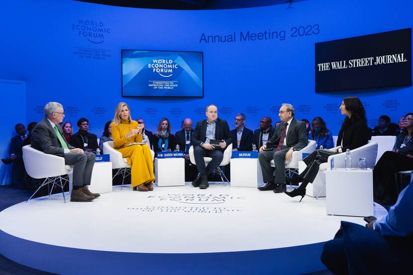 Koningin Máxima bij World Economic Forum in Davos 2023
