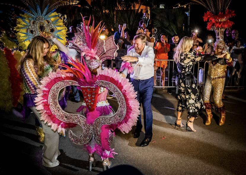 Koning Willem-Alexander, Koningin Máxima en Prinses van Oranje Bon Bini Festival Aruba