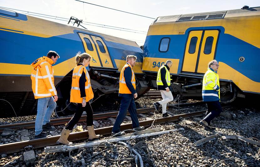 Koning Willem-Alexander Voorschoten treinongeluk