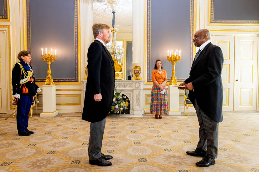 Koning Willem-Alexander geloofsbrieven ambassadeur Zambia