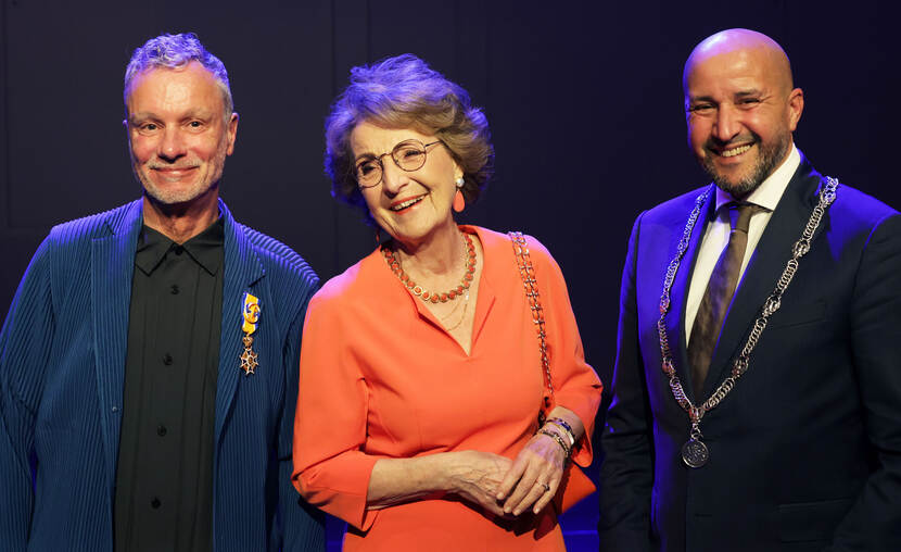 Prinses Margriet bij jubileum Roel Voorintholt van Introdans