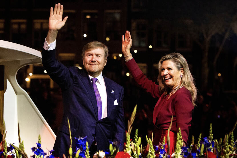 Koning Willem-Alexander en Koningin Máxima bij 5 mei-concert 2023