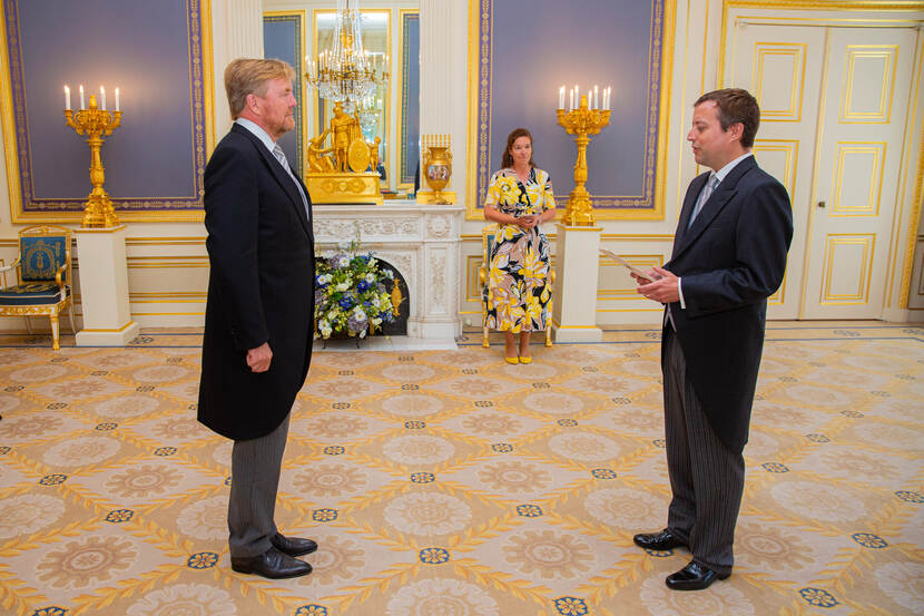 Geloofsbrieven ambassadeur Luxemburg Koning Willem-Alexander