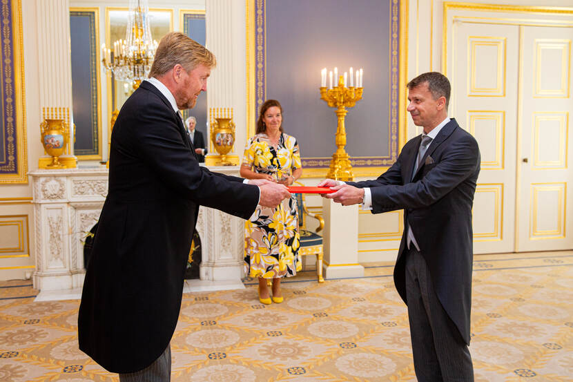 Geloofsbrieven ambassadeur Tsjechië Koning Willem-Alexander