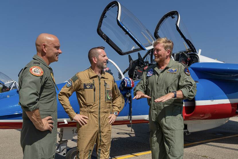 Bezoek Koning Willem-Alexander aan Franse Luchtmacht