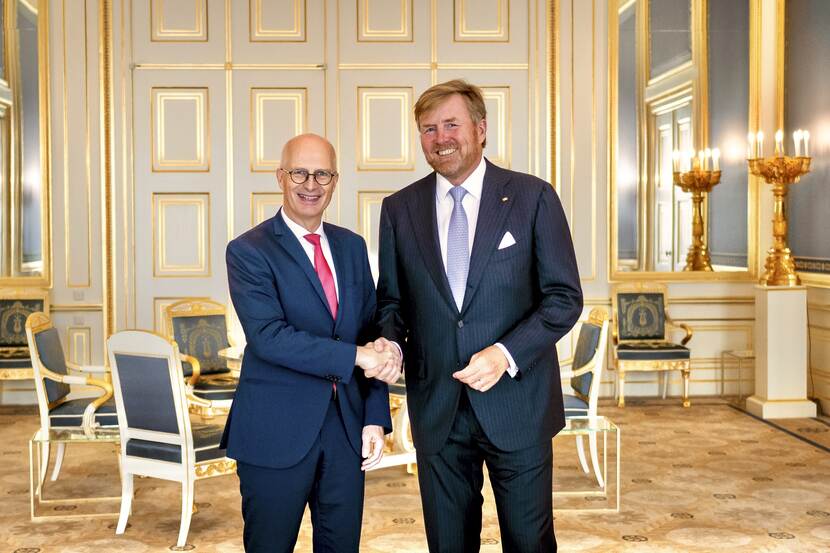 Ontvangst Duitse Bondsraadvoorzitter Koning Willem-Alexander