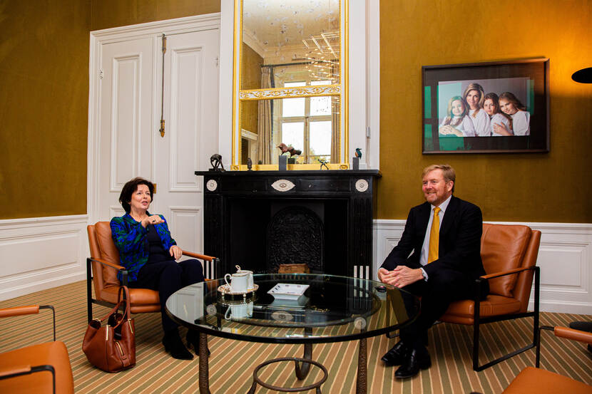 Koning Willem-Alexander ontvangt Tineke Huizinga-Heringa van de ChristenUnie