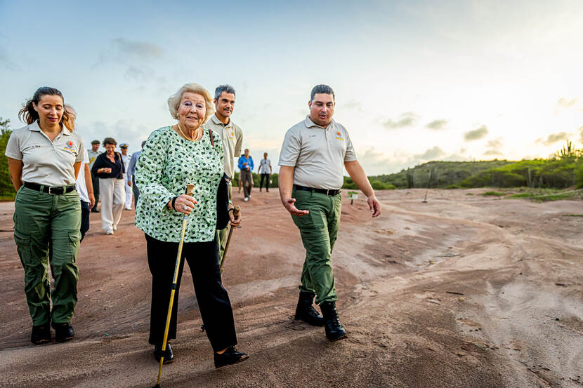 Prinses Beatrix bezoekt Aruba 2023