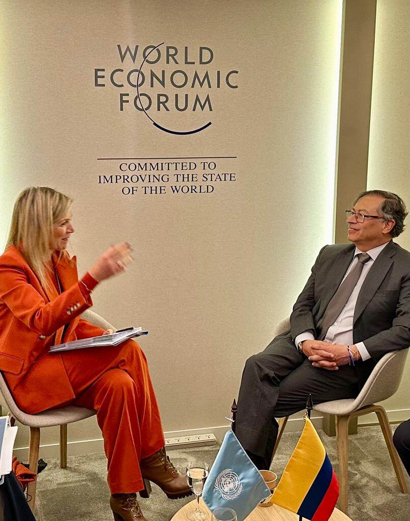 Koningin Máxima bij Wereld Economisch Forum 2023