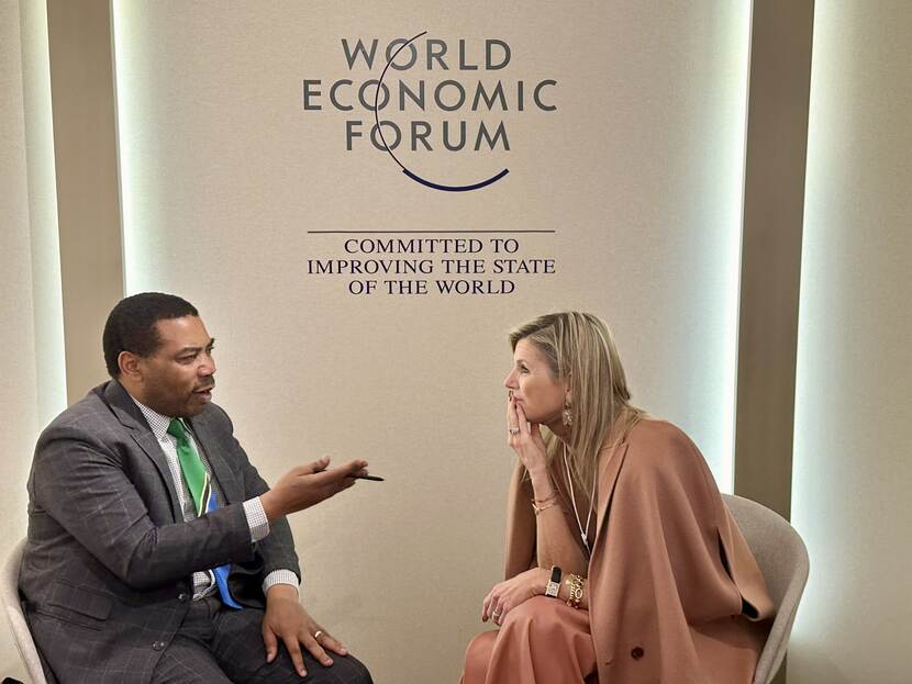 Koningin Máxima bij het Wereld Economisch Forum 2023