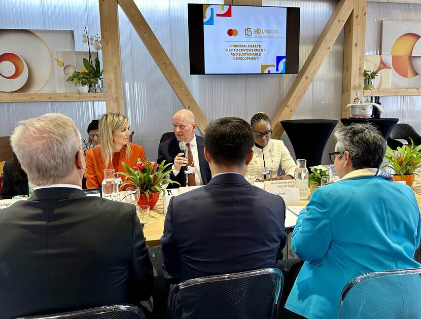 Koningin Máxima bij het Wereld Economisch Forum 2023