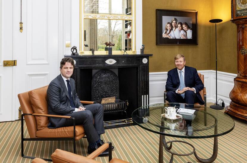 Koning en Tweede Kamerfractievoorzitter CDA Bontenbal