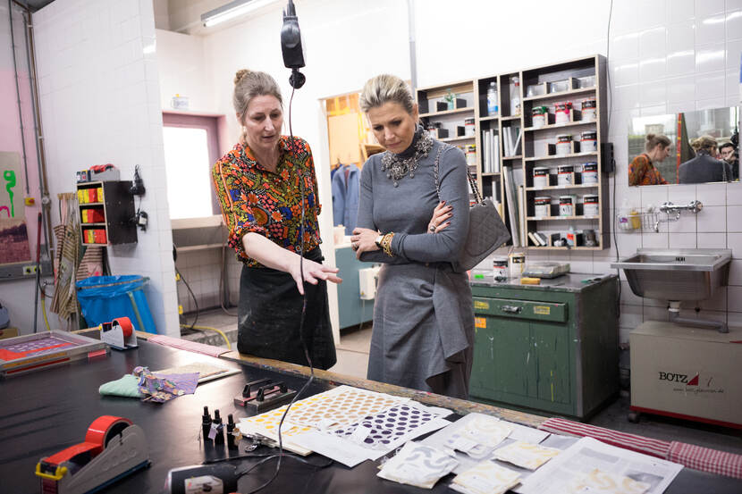 Koningin Máxima bezoekt Design Academy Eindhoven