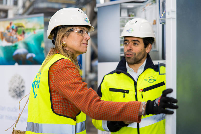 Koningin Máxima bezoekt Renewi