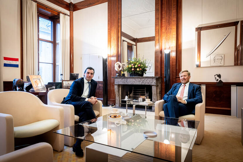 Koning ontvangt fractievoorzitter van Forum voor Democratie