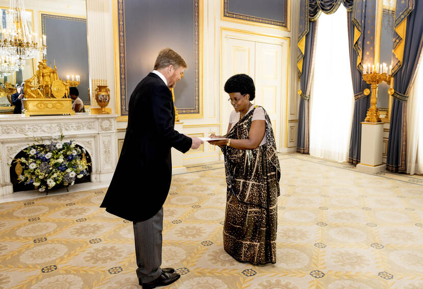 Koning ontvangt geloofsbrieven van Burundi