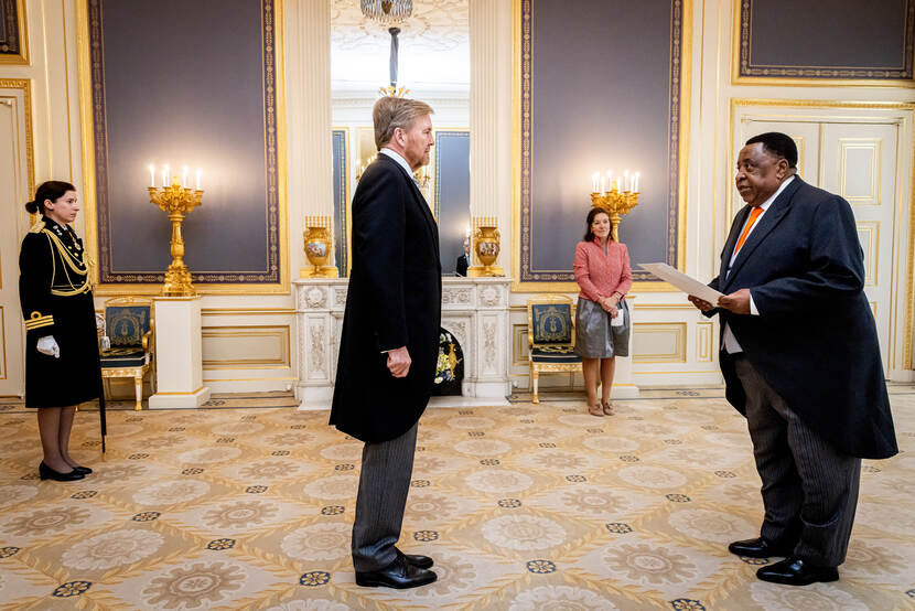 Koning ontvangt geloofsbrieven van Equatoriaal-Guinea