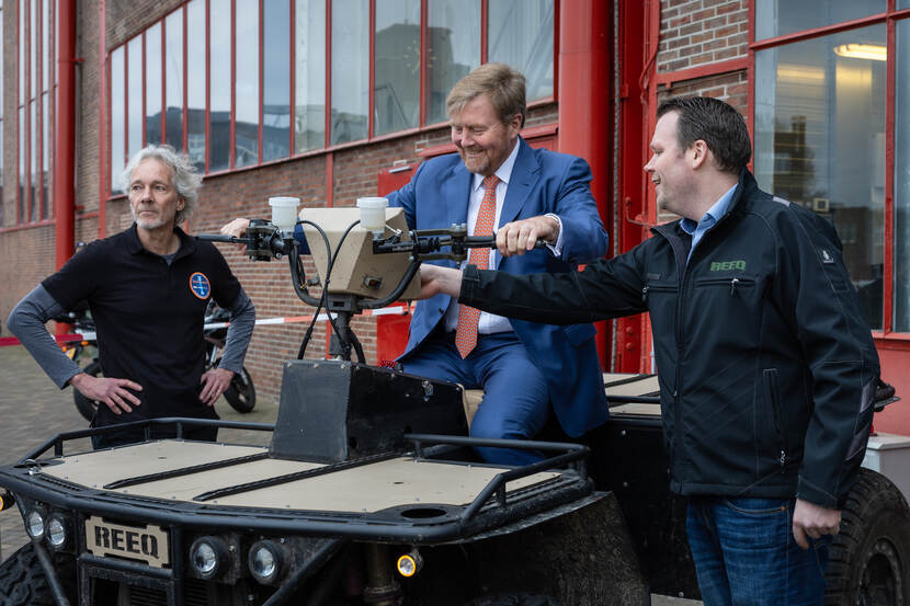 Koning Willem-Alexander bezoekt MINDbase Rotterdam