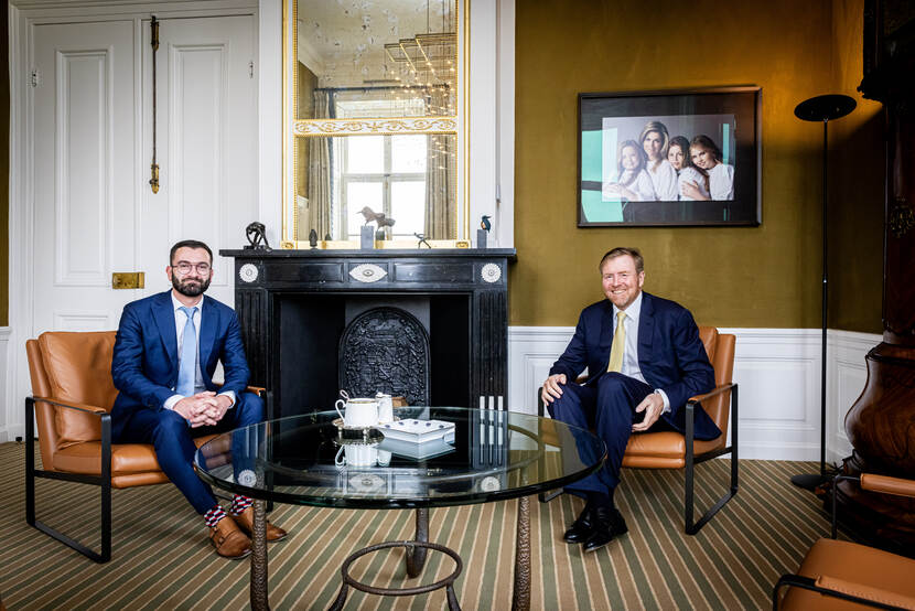 Koning en Tweede Kamerfractievoorzitter Van Baarle van DENK