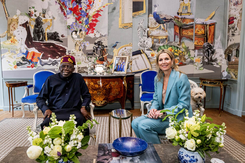 Koning Willem-Alexader en Nigeriaanse president Bola Tinubu
