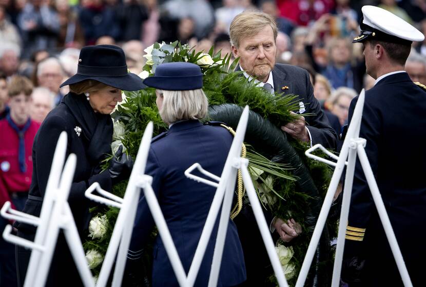 Kranslegging bij Nationale Herdenking 2024