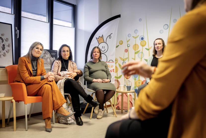 Koningin Máxima bezoekt Kansrijke Start Zeist