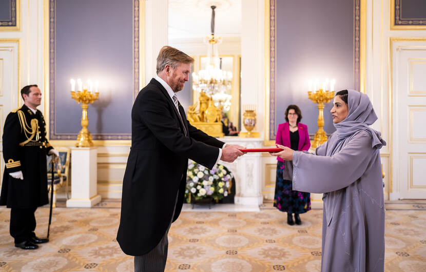 Geloofsbrieven ambassadeur Verenigde Arabische Emiraten