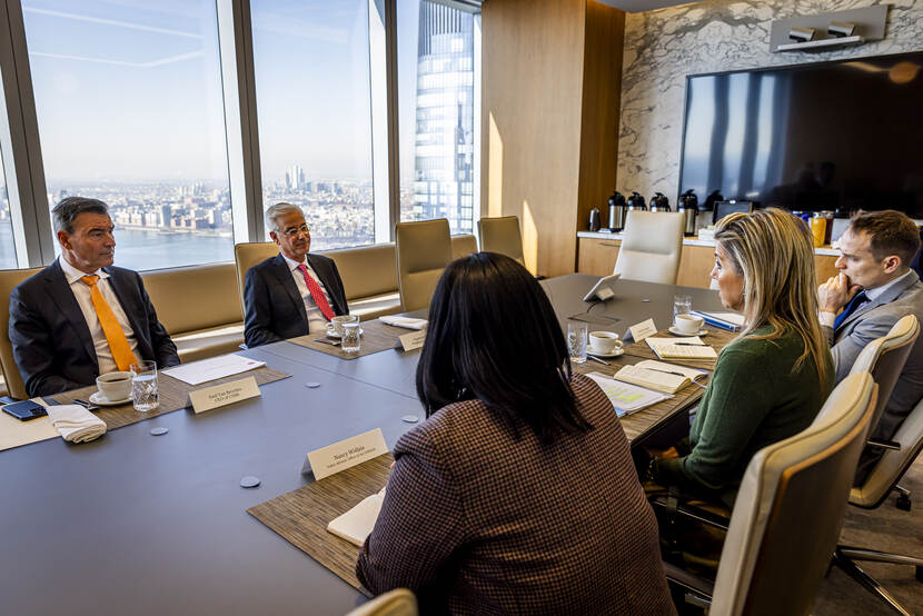 Koningin Máxima bezoekt New York voor financiële gezondheid