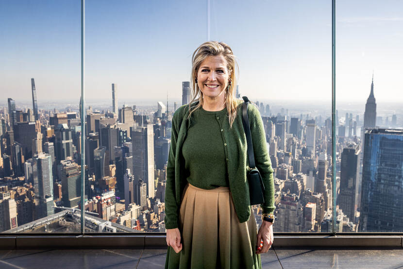 Koningin Máxima brengt bezoekt New York voor financiële gezondheid