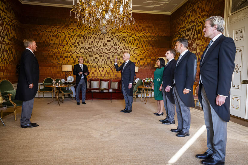 Beëdiging minister Bruijn van Volksgezondheid, Welzijn en Sport