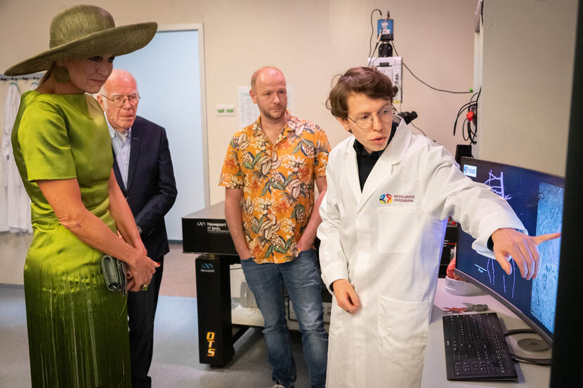 Koningin Máxima bij veertigjarig jubileum Nederlandse Hersenbank