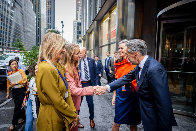 Koningin Máxima en Prinses van Oranje in New York bij 80e AVVN