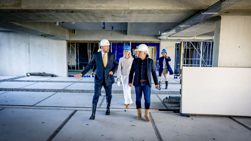 Koning en minister Keijzer op werkbezoek in Assen in het kader van de regionale ruimtelijke ontwikkelingen