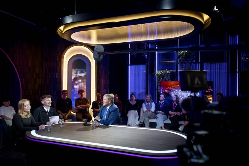 Koning brengt werkbezoek aan Fontys Journalistiek Tilburg