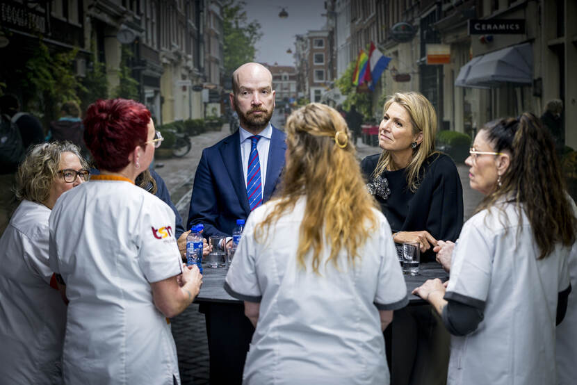 Koningin Máxima spreekt bij ADG dienstengroep over pensioenen