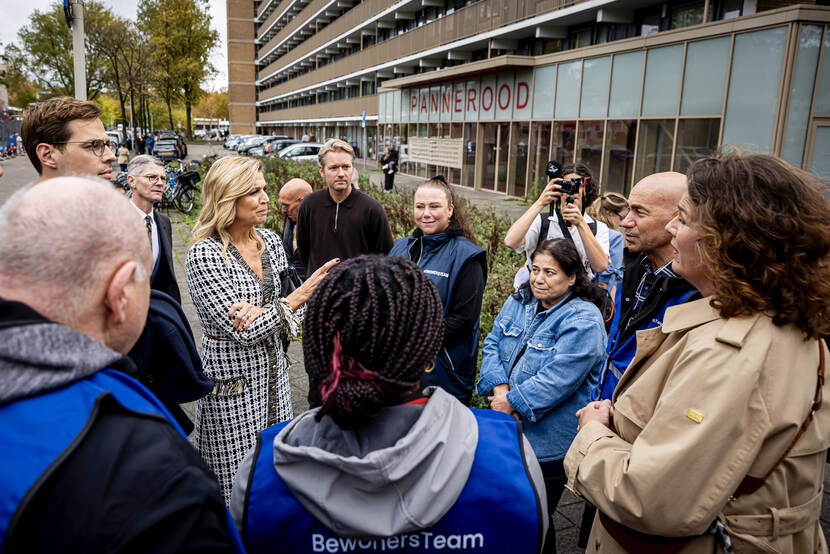 Koningin Máxima op werkbezoek in Zaandam-Oost