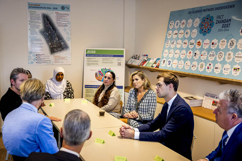 Koningin Máxima op werkbezoek in Zaandam-Oost