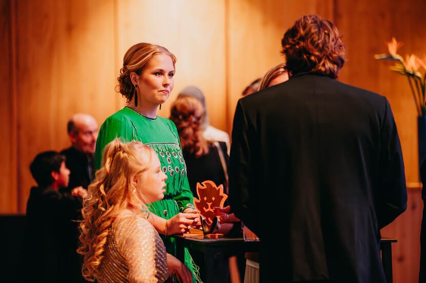 Koninklijk Paar en Prinses van Oranje bij Nationale Viering Amsterdam 750 jaar