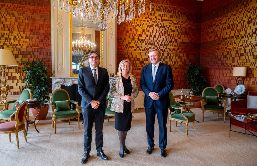 Koning ontvangt president en rechter Europees Hof voor de Rechten van de Mens