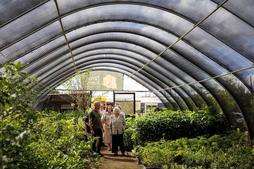 Prinses Beatrix bezoekt Bonaire