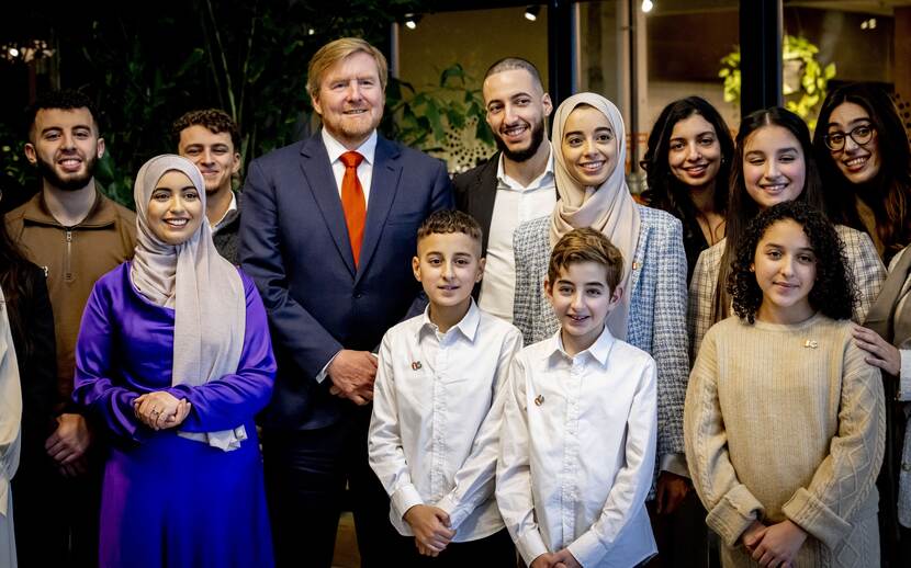 Koning Willem-Alexander en Young Leaders Community