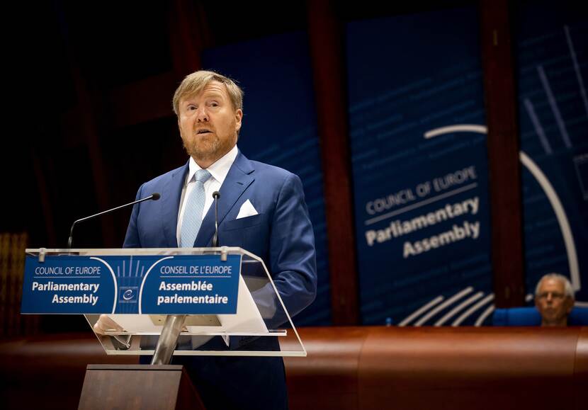 Koning Willem-Alexander toespraak bij Raad van Europa in Straatsburg