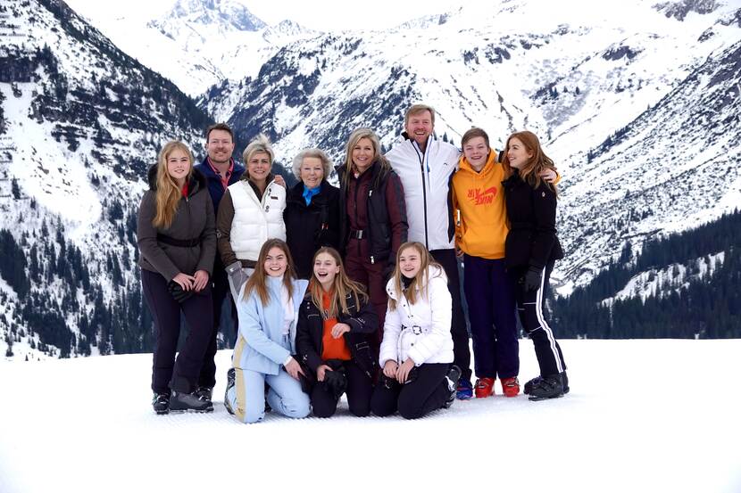 De Koninklijke Familie op wintersport in Lech