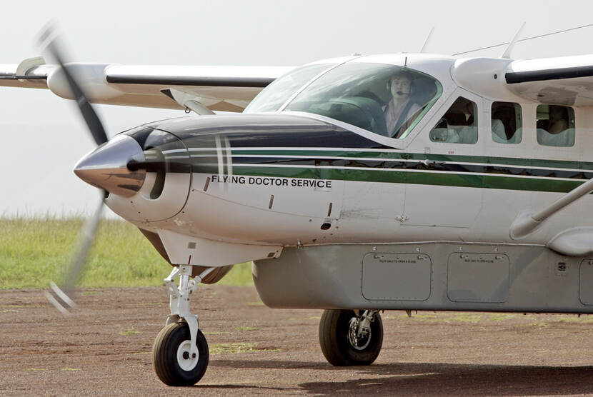 Werkbezoek Prins van Oranje aan AMREF Flying Doctors Kenia