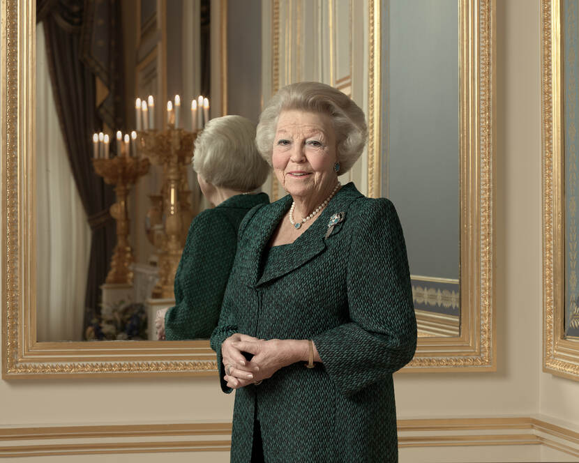 Portret van Prinses Beatrix ter gelegenheid van haar 85ste verjaardag