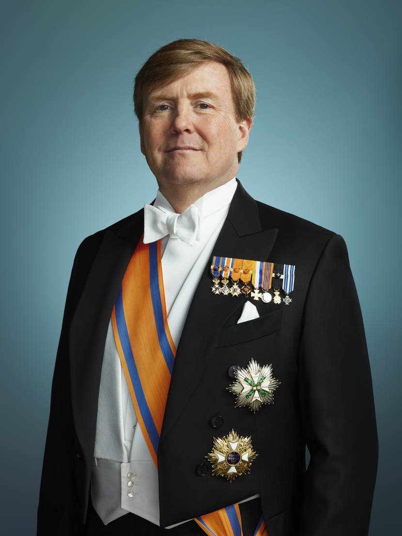 Staatsiefoto Koning Willem-Alexander, maart 2018.
