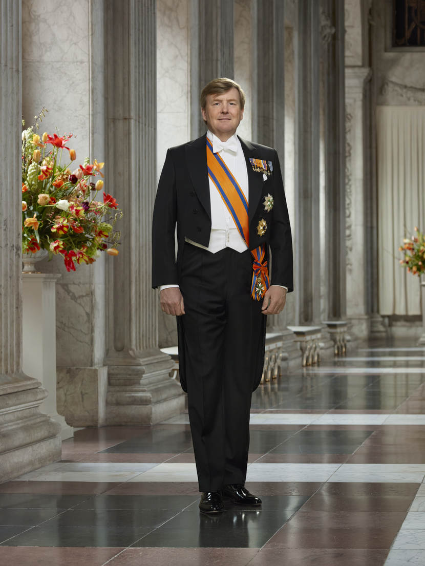 Staatsiefoto Koning Willem-Alexander, maart 2018.