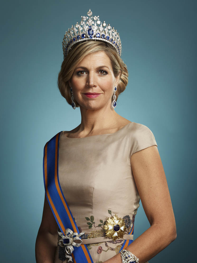 Staatsiefoto Koningin Máxima, maart 2018.
