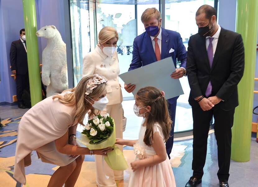 Koning Willem-Alexander en Koningin Máxima bezoeken de oncologische kliniek Elpida in Athene