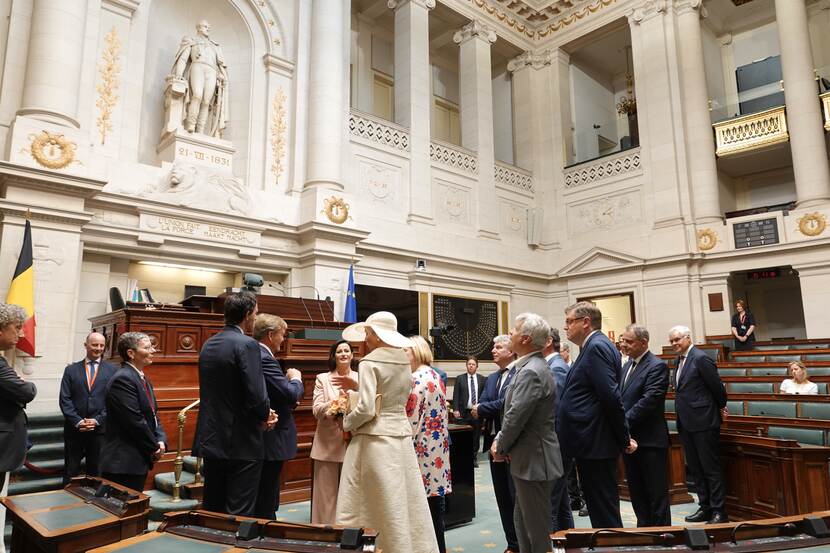 Kamer van volksvertegenwoordigers Paleis der Natie staatsbezoek België